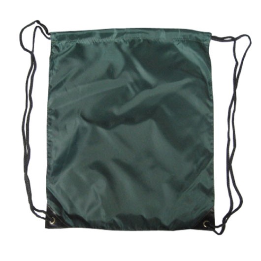 Green Nylon Drawstring Backsacks